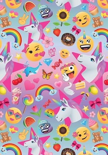 Joypixels Geschenkpapier, 2 Bögen, 2 Geschenkanhänger, Geburtstagsgeschenkpapier Joypixels Geschenkpapier, 2 Bögen, 2 Geschenkanhänger, Geburtstagsgeschenkpapier von Danilo Promotions LTD