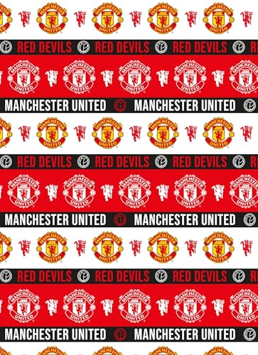 Manchester United FC Geschenkpapier auf Rolle, 3 m, Fußball-Geschenkpapier Manchester United FC Geschenkpapier auf Rolle, 3 m, Fußball-Geschenkpapier von Danilo Promotions LTD