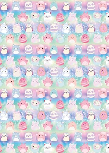 Squishmallow Geschenkpapier, 4 m Rolle, Squishmallow-Geschenkpapier Squishmallow Geschenkpapier, 4 m Rolle, Squishmallow-Geschenkpapier von Danilo Promotions LTD