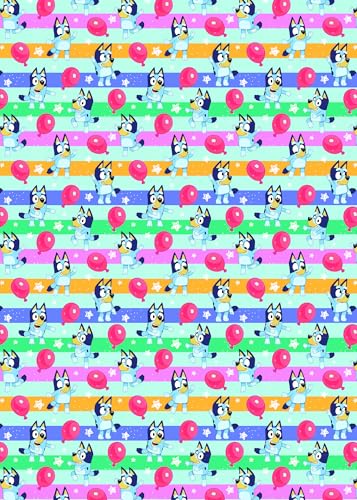 Blaues Geschenkpapier, 2 Bögen, 2 Geschenkanhänger, Geburtstagsgeschenkpapier Blaues Geschenkpapier, 2 Bögen, 2 Geschenkanhänger, Geburtstagsgeschenkpapier von Danilo Promotions Limited