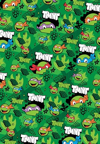 Teenage Mutant Ninja Turtles Geschenkpapier, 2 Bögen, 2 Geschenkanhänger, Geburtstagsgeschenkpapier Teenage Mutant Ninja Turtles Geschenkpapier, 2 Bögen, 2 Geschenkanhänger, Geburtstagsgeschenkpapier von Danilo Promotions Limited