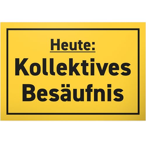DankeDir! Kollektives Besäufnis - Schild 30 x 20 cm - Geschenk Party Alkohol Requiste JGA Photo Booth Fotobox - lustiger Spruch Geburtstagsdeko Partydeko Geschenkidee Geburtstagsgeschenk DankeDir! Kollektives Besäufnis - Schild 30 x 20 cm - Geschenk Party Alkohol Requiste JGA Photo Booth Fotobox - lustiger Spruch Geburtstagsdeko Partydeko Geschenkidee Geburtstagsgeschenk von DankeDir!