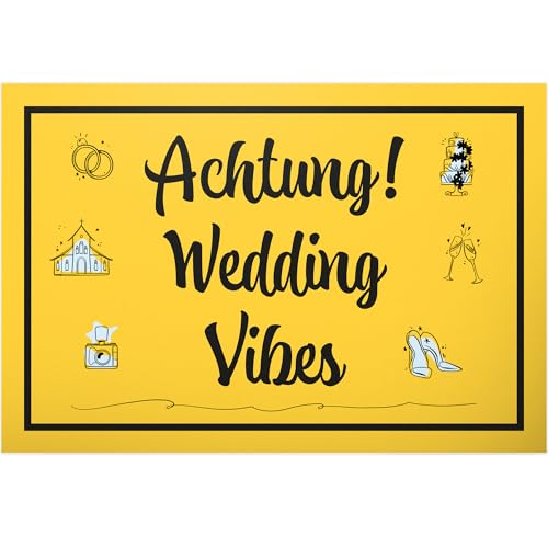 DankeDir! Wedding Vibes - 30 x 20 cm Schild - Hochzeitsdeko Requisiten Accessoires Fotobox Partydeko JGA - Deko Idee Hochzeitsgeschenk Hochzeitskarte Brautpaar Hochzeit Geschenk DankeDir! Wedding Vibes - 30 x 20 cm Schild - Hochzeitsdeko Requisiten Accessoires Fotobox Partydeko JGA - Deko Idee Hochzeitsgeschenk Hochzeitskarte Brautpaar Hochzeit Geschenk von DankeDir!