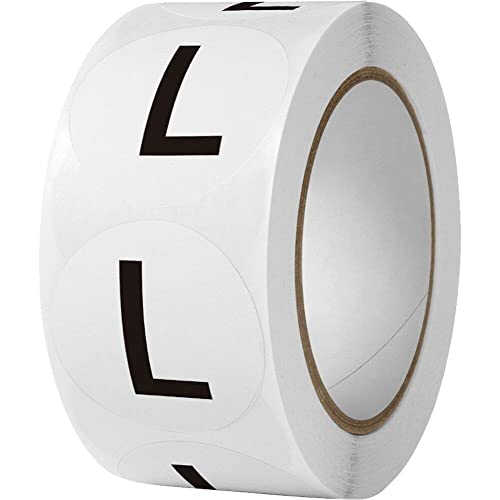 Aufkleber Der Kleidungsgröße, 1-zoll-runde Kleidungskennzeichen, Selbstklebende Aufkleber, Weiße Aufkleber Schwarzem Text Für Kleidung Im Einzelhandel von Danlai