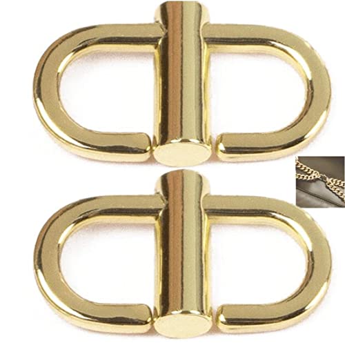 Danlai 2 Pcs Verstellbare Kettenschnalel Metallketten -Clip -gurtbag Kettenbandlänge Shortener Clasps Kettenbeutelzubehör von Danlai