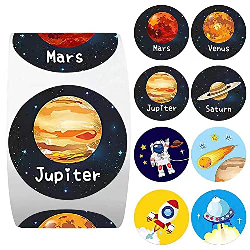 Danlai 500 Stück/Rolle Sonnensystem-Aufkleber, 3,8 cm, Astronauten, Komet, Mond Und Satelliten, Siegelaufkleber Für Sammelalbum Danlai 500 Stück/Rolle Sonnensystem-Aufkleber, 3,8 cm, Astronauten, Komet, Mond Und Satelliten, Siegelaufkleber Für Sammelalbum von Danlai