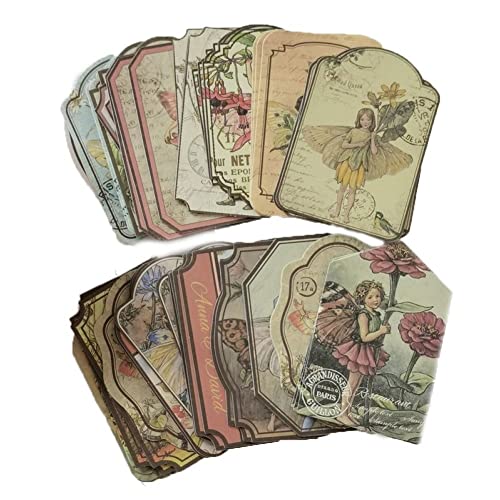 60pcs/box Vintage Fairy Tale Flower Sticker Selbstkleber Bastelaufkleber Dekoratives Aufkleber Für Scrapbooking -album von Danlai