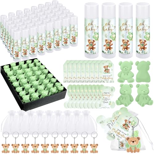 Dansib 288 Gastgeschenke für Babypartys, Lippenbalsam, Seifen, Schlüsselanhänger, Organza-Beutel, Gastschätzungsgeschenk mit Dankeschön-Etiketten und Karten für Jungen und Mädchen, Gastgeschenk (Grün Dansib 288 Gastgeschenke für Babypartys, Lippenbalsam, Seifen, Schlüsselanhänger, Organza-Beutel, Gastschätzungsgeschenk mit Dankeschön-Etiketten und Karten für Jungen und Mädchen, Gastgeschenk (Grün von Dansib