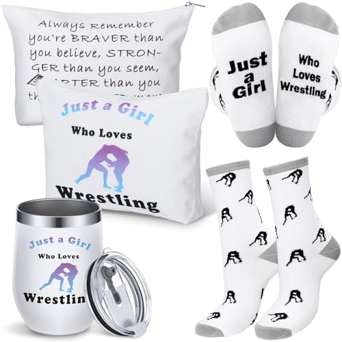 Dansydaisy 3 Stück Weihnachts-Wrestling-Geschenke für Frauen, inklusive Wrestler-Make-up-Tasche, 590 ml, lustiger Wrestling-Becher, Wrestler-Geschenk, Socke, inspirierende Geschenke für Frauen, Dansydaisy 3 Stück Weihnachts-Wrestling-Geschenke für Frauen, inklusive Wrestler-Make-up-Tasche, 590 ml, lustiger Wrestling-Becher, Wrestler-Geschenk, Socke, inspirierende Geschenke für Frauen, von Dansydaisy