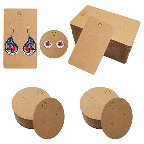 DanziX Ohrring display karten kraftpapier ohrring kartenhalter, 200 Stück Ohrring Display Karten mit, für Ohrringe, Kartenhalter für Schmuck, Ohrstecker von DanziX