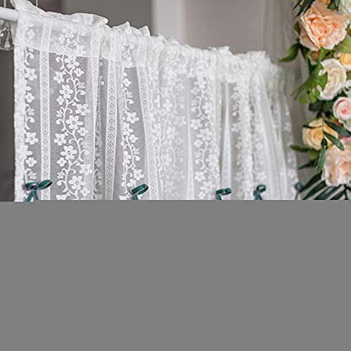 Scheibengardine Küchenvorhänge Kurzgardine,Bistrovorhang Landhausstil,Halbtransparente Voile Vorhänge Baumwoll-und Leinenmischung mit Schleife und Saum,Cáfe vorhänge Schlafzimmer Wohnzimmer Badezimm Scheibengardine Küchenvorhänge Kurzgardine,Bistrovorhang Landhausstil,Halbtransparente Voile Vorhänge Baumwoll-und Leinenmischung mit Schleife und Saum,Cáfe vorhänge Schlafzimmer Wohnzimmer Badezimm von Daoyuan