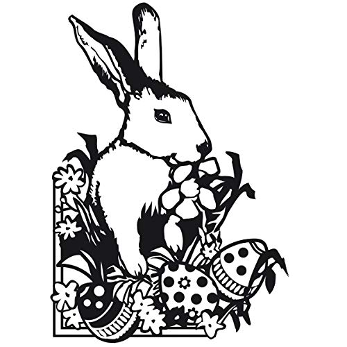 Darice 1218-43 Prägeschablone, Osterhase, Plastik, transparent, 10,8 x 14,6 x 0,4 cm Darice 1218-43 Prägeschablone, Osterhase, Plastik, transparent, 10,8 x 14,6 x 0,4 cm von Darice