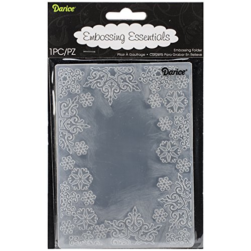Darice 1219-135 Prägeschablone, Schneeflocken, Rand, Plastik, transparent, 10,8 x 14,6 x 0,4 cm Darice 1219-135 Prägeschablone, Schneeflocken, Rand, Plastik, transparent, 10,8 x 14,6 x 0,4 cm von Darice