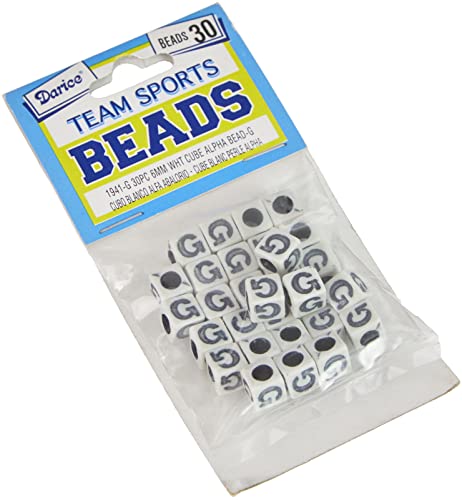Darice 6 mm Team Alphabet-Perlen, G, 30 Stück Darice 6 mm Team Alphabet-Perlen, G, 30 Stück von Darice