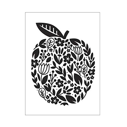Darice A6 Schablone für Blumenprägung von Apple, transparent Darice A6 Schablone für Blumenprägung von Apple, transparent von Darice