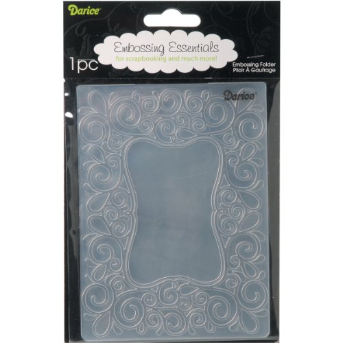 Darice Prägeschablone, 10,8 x 14,6 cm Schnörkel, Plastik, transparent, 10,8 x 14,6 x 0,4 cm Darice Prägeschablone, 10,8 x 14,6 cm Schnörkel, Plastik, transparent, 10,8 x 14,6 x 0,4 cm von Darice