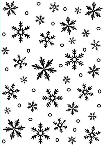 Darice Prägeschablone, Schneeflocke, Plastik, transparent, 12,7 x 17,8 x 0,4 cm von Darice