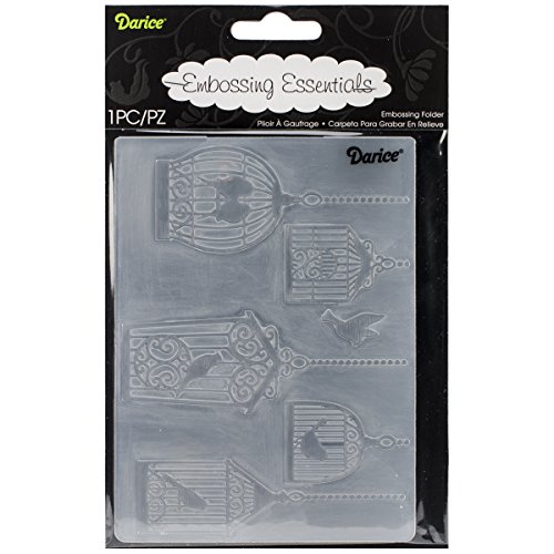 Darice Prägeschablone, Vogelkäfige, Plastik, transparent, 10,8 x 14,6 x 0,4 cm Darice Prägeschablone, Vogelkäfige, Plastik, transparent, 10,8 x 14,6 x 0,4 cm von Darice