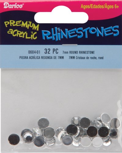 Darice Strasssteine, rund, 7 mm, Kristall. Darice Strasssteine, rund, 7 mm, Kristall. von Darice