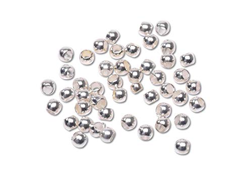Jewelry Designer 1990-45 Bv Quetschperle, 2,5 mm Außendurchmesser, Silber, 160 Stück Jewelry Designer 1990-45 Bv Quetschperle, 2,5 mm Außendurchmesser, Silber, 160 Stück von Darice