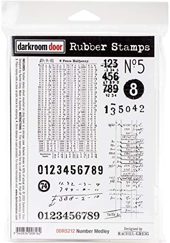 Darkroom Door DDRS212 Haftstempel aus MDL, Nummer Medley, Einheitsgröße von Darkroom Door