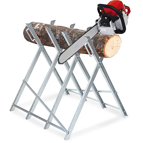 Daromigo Sägebock, 81x80x80CM Holzbock Sägebock Klappbar, 150kg Belastbarkeit Holzsägebock Verzinkt Sägegestell, Holzsägearbeiten für Kettensägen Holz, Kettensägen oder Handsägen Daromigo Sägebock, 81x80x80CM Holzbock Sägebock Klappbar, 150kg Belastbarkeit Holzsägebock Verzinkt Sägegestell, Holzsägearbeiten für Kettensägen Holz, Kettensägen oder Handsägen von Daromigo