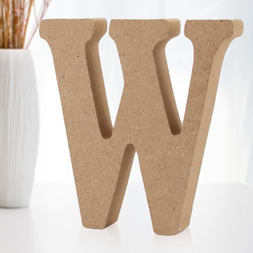 Darryy 10cm Stehende Holzbuchstaben, Log Natural Große Holzbuchstaben zum Basteln, unbehandelte Holzdekorationen für Zuhause, Wand, Party, Dekoration, DIY-Projekte (28 Stück) von Darryy