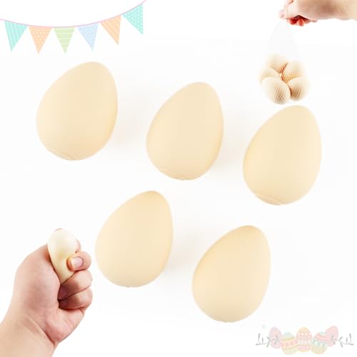 Ostereier Stressball, Darryy 5 Stück Bunte Superweiche Squeeze Ostereier, Stressball Ostern Ei, Stressball Eier Oster Mitgebsel Kinder, Langsam steigender Stressball, Osterkorbfüller, Partyartikel Ostereier Stressball, Darryy 5 Stück Bunte Superweiche Squeeze Ostereier, Stressball Ostern Ei, Stressball Eier Oster Mitgebsel Kinder, Langsam steigender Stressball, Osterkorbfüller, Partyartikel von Darryy