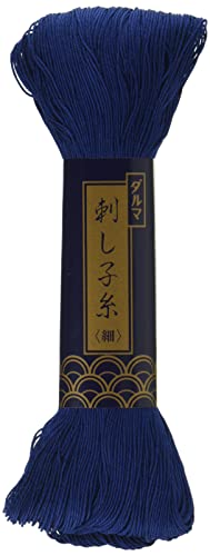 Sashiko Fadenverdünner 170 m Knäuel, Farbe 6 dunkelblau, japanische Quilten und Stickereien von Daruma