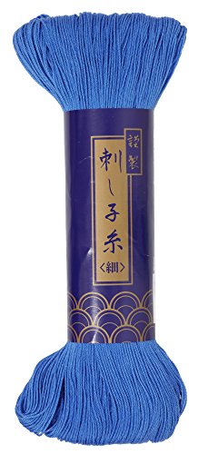 Sashiko Fadenverdünner Gewicht 170 m Knäuel – Col.17 Kornblumenblau – japanische Quilting & Stickerei von Daruma