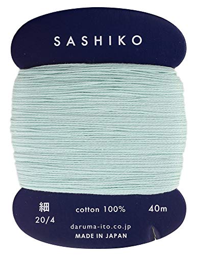 Sashiko Fadenverdünner Gewicht 40m Col. 206 -Mint Cream- Japanische Stickerei von Yokota von Daruma