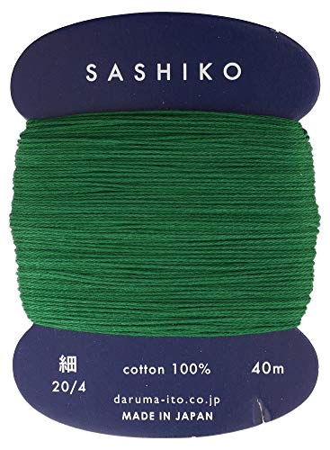 Daruma Sashiko Faden, 40 m, Minzgrün von Daruma