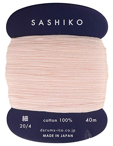 Yokota Sashiko Faden-Verdünnungsgewicht, 40 m, Farbe 209 Misty Rose von Daruma