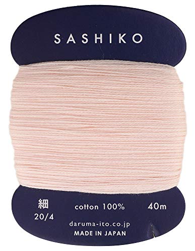 Yokota Sashiko Faden-Verdünnungsgewicht, 40 m, Farbe 209 Misty Rose von Daruma