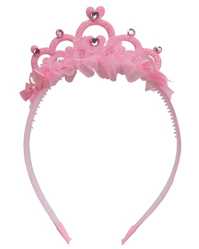 Rosa Prinzessin Haarreif zum Kostüm mit Krone | Diadem Rosa Prinzessin Haarreif zum Kostüm mit Krone | Diadem von Das Kostümland