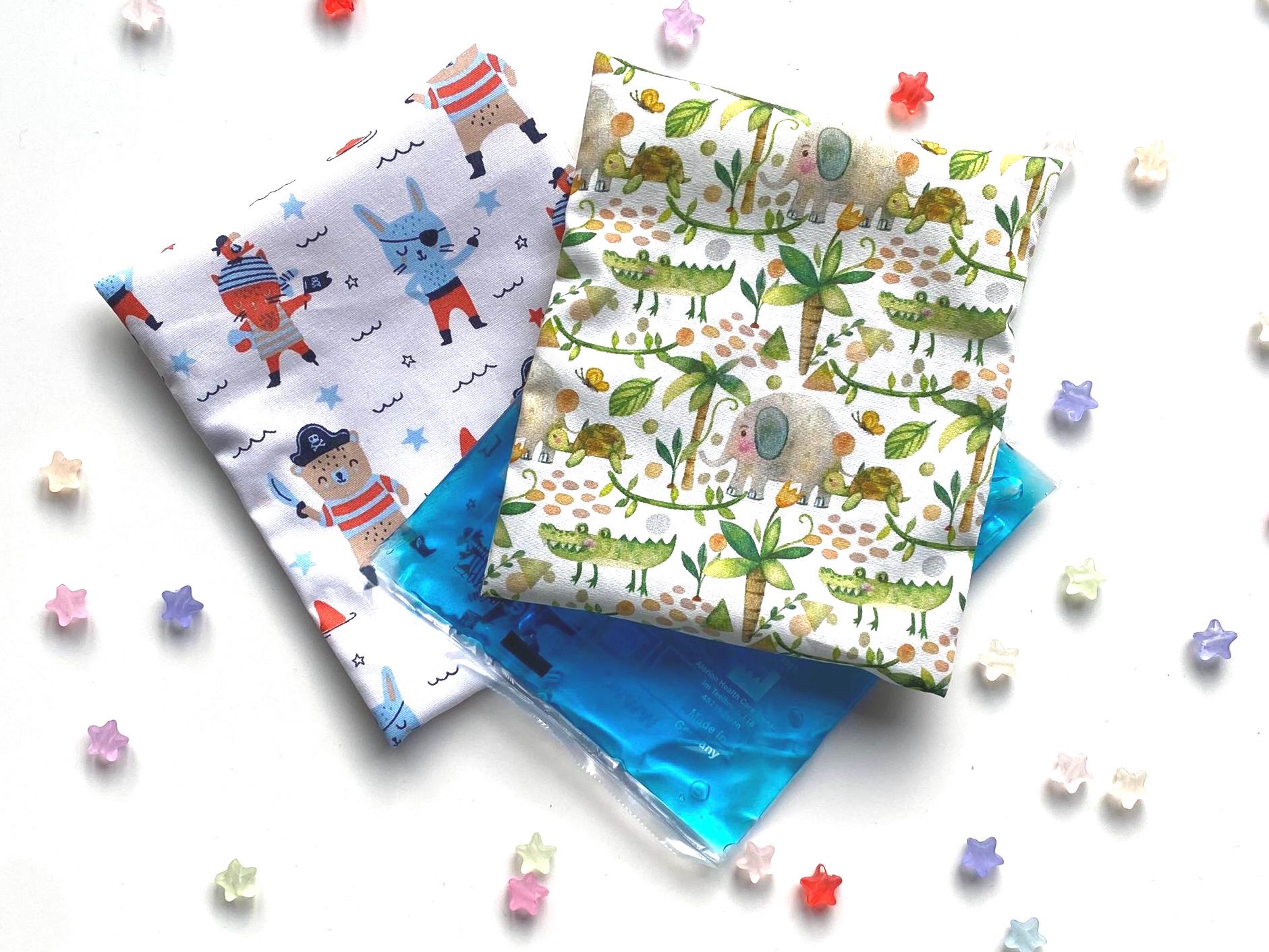 Kühlpack & Hülle, Kühlakkuhülle, Hülle Kalt-Warm-Kompresse, Kühlpad, Beulentröster, Pirat, Elefant, Junge, Mädchen Kühlpack & Hülle, Kühlakkuhülle, Hülle Kalt-Warm-Kompresse, Kühlpad, Beulentröster, Pirat, Elefant, Junge, Mädchen von DasFrecheKaro