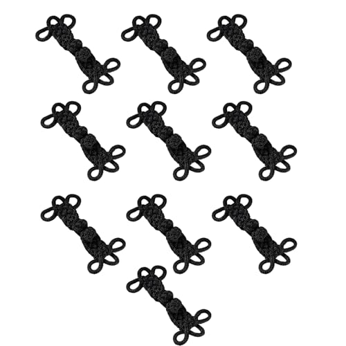 10 handgefertigte Perlen-Verschlüsse, chinesischer Knotenverschluss, Cheongsam-Dekoration, traditionelles Kostüm, Kleidungszubehör, elegantes Kleidungszubehör von Dasbsug