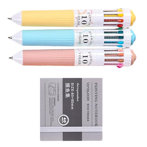 10-in-1 mehrfarbiger Kugelschreiber, 0,8 mm, farbiger Kugelschreiber, Schulbedarf für Tagebuch, Klassenzimmer, Büro, künstlerische Verwendung 10-in-1 mehrfarbiger Kugelschreiber, 0,8 mm, farbiger Kugelschreiber, Schulbedarf für Tagebuch, Klassenzimmer, Büro, künstlerische Verwendung von Dasbsug