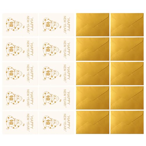 10 x Cartoon-Weihnachtskarten zum Jahr der Schlange mit Umschlag, 15,2 x 10,2 cm, für Frühlingsfest für Männer und Frauen, Party-Einladungskarten 10 x Cartoon-Weihnachtskarten zum Jahr der Schlange mit Umschlag, 15,2 x 10,2 cm, für Frühlingsfest für Männer und Frauen, Party-Einladungskarten von Dasbsug