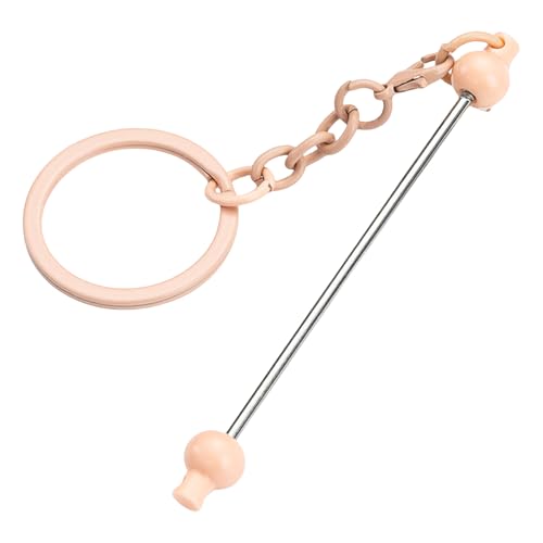 10 x Metall-Schlüsselanhänger mit Perlen, Schlüsselanhänger, Zubehör für Tasche, Geldbörse, Charm, Strumpffüller, Anhänger, Schlüsselanhänger von Dasbsug