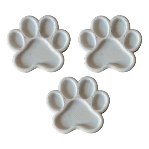 3 x Kitten Claw Shape Palette 5 Mulden Farbmischtablett Tragbare Fingerpalette für Künstler Studenten Outdoor Skizzieren Ergonomischer Finger Farbmischer von Dasbsug