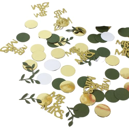 3.100 Stück Bio Blattförmige Konfetti Dekorationen für Themenpartys Zuhause und saisonale Anlässe Blattkonfetti von Dasbsug