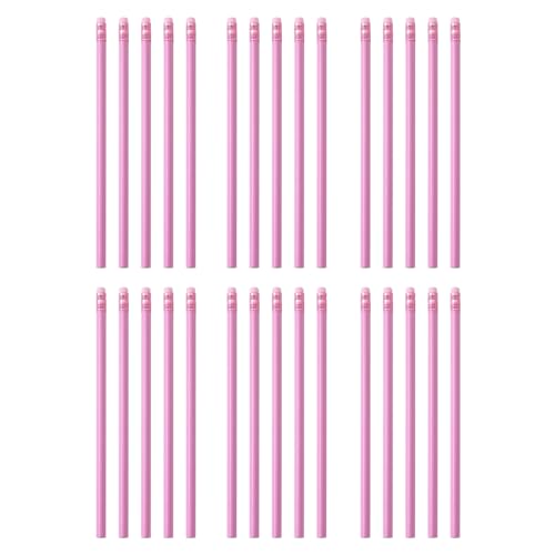 30 Stück Zeichenstifte Dreieck mit Radiergummi Macaron Farbstift Schulbedarf für Büro Skizzieren Macaron Farbe Schreiben Zeichnen von Dasbsug