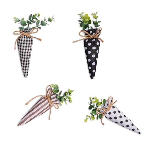 4 Stück Ostern Karotte Plüsch Dekorationen Karotte Dekorative Plüschpuppen zur Verbesserung der Heim- und Party-Atmosphäre Dekorationen von Dasbsug