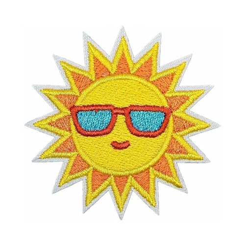 Aufnäher zum Aufbügeln mit Strandmotiven, bestickt, zum Aufbügeln, für Kleidung, Jacken, Jeans, Rucksäcke, dekorativer Stoff von Dasbsug