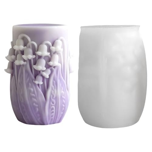 Blumen-Formen, Gießformen, zylindrisch, Silikon, Ornament, Gips, Formen, Epoxidharz, Blumen, Silikon, Ornament, Zylinder, Epoxidharz von Dasbsug