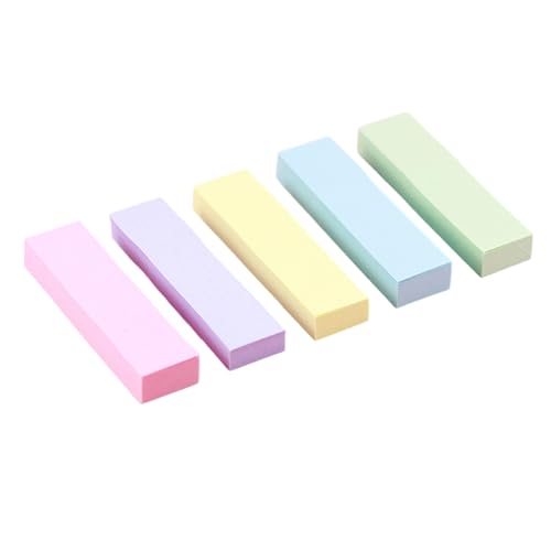 Bunte Notizblöcke, selbstklebend, 76 x 20 mm, unliniert, Memopad für Tagebuch, Bürobedarf, stark klebend, 500 Blatt Bunte Notizblöcke, selbstklebend, 76 x 20 mm, unliniert, Memopad für Tagebuch, Bürobedarf, stark klebend, 500 Blatt von Dasbsug