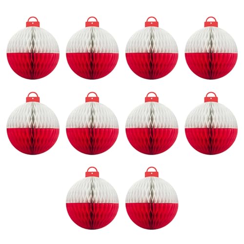 Dasbsug 10 schöne Bobber-Papierkugeln, Ornamente für Angel-Mottopartys und Veranstaltungen, Tisch- und Deckendekorationen, Tischdekoration, Tischdekoration von Dasbsug