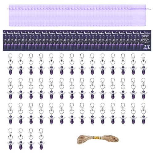 Dasbsug 40 Stück Custodian Angelic Schlüsselanhänger, Beerdigung, Gedenkfeier, Partyzubehör, Geschenke mit individuellen Karten, Engel-Schlüsselanhänger, Dekorationen Dasbsug 40 Stück Custodian Angelic Schlüsselanhänger, Beerdigung, Gedenkfeier, Partyzubehör, Geschenke mit individuellen Karten, Engel-Schlüsselanhänger, Dekorationen von Dasbsug