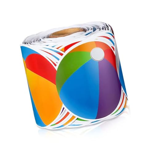 Dasbsug Bunte Strandkugel-Bordüre, Pinnwand, Bordüre, Bordüre, 4,8 m - 21 m, für Pinnwand, Kreidetafel, Klassenzimmer, Dekoration, Strandparty, Thema Dasbsug Bunte Strandkugel-Bordüre, Pinnwand, Bordüre, Bordüre, 4,8 m - 21 m, für Pinnwand, Kreidetafel, Klassenzimmer, Dekoration, Strandparty, Thema von Dasbsug